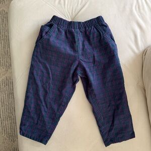 OshKosh B'gosh Plaid Kids Casual Pants - Blue and Pink